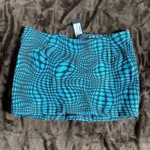 Funky print mini skirt